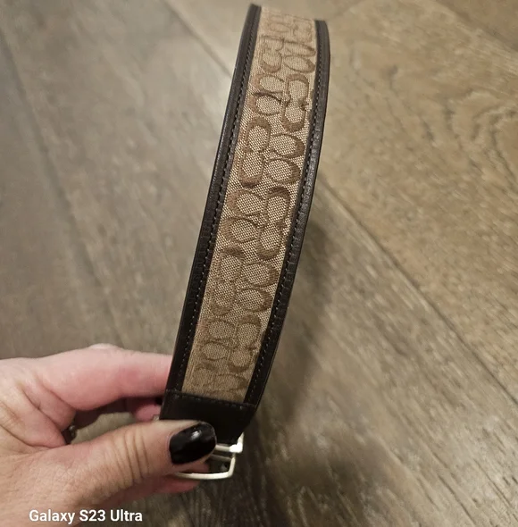 Coach Brown Leather Belt Sz 42 - Picture 2 of 9